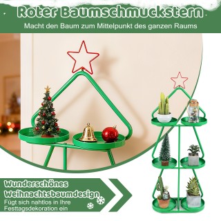 Costway Μεταλλική Τριώροφη Βάση Φυτών σε Σχήμα Χριστουγεννιάτικου Δ... Costway Μεταλλική Τριώροφη Βάση Φυτών σε Σχήμα Χριστουγεννιάτικου Δ...