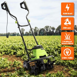 BAKAJI  Σκαπτικό 1500W Ηλεκτρικό Σκαπτικό Πλάτος Εργασίας 40cm  028...