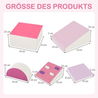 Costway Σετ Αναρρίχησης από Αφρώδες Υλικό για Παιδιά - 6 Τεμάχια, Κ... Costway Σετ Αναρρίχησης από Αφρώδες Υλικό για Παιδιά - 6 Τεμάχια, Κ...