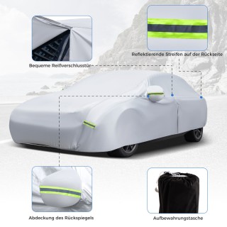 Costway Ανθεκτικό Κάλυμμα Αυτοκινήτου 3 Στρώσεων με Προστασία από ... Costway Ανθεκτικό Κάλυμμα Αυτοκινήτου 3 Στρώσεων με Προστασία από ...