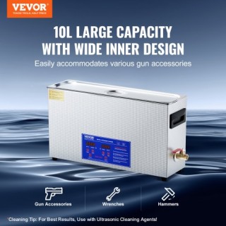 VEVOR Καθαριστής Υπερήχων 10L 300W με Χρονοδιακόπτη & Θερμαντήρα S... VEVOR Καθαριστής Υπερήχων 10L 300W με Χρονοδιακόπτη & Θερμαντήρα S...