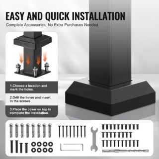 VEVOR Σιδηρόδρομος Χειρολισθήρα 2-3 Σκαλοπατιών για Εξωτερικό Χώρο ...