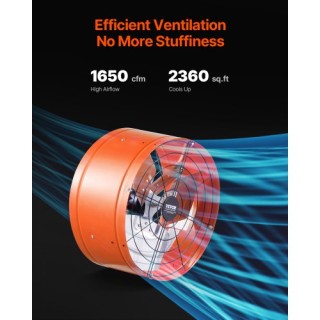 VEVOR Ανεμιστήρας Στέγης 15 1650 CFM με Ρυθμιζόμενο Θερμοστάτη SQFJ...