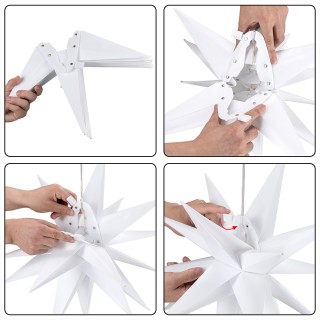 BAKAJI Στέλλα Λουμινόζα Χριστουγεννιάτικη Διακόσμηση Οροφής LED RG... BAKAJI Στέλλα Λουμινόζα Χριστουγεννιάτικη Διακόσμηση Οροφής LED RG...