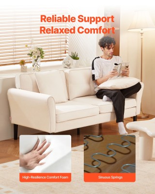 VEVOR Βελούδινος Καναπές Διθέσιος: 176 x 75 x 80 εκ CGBYSRSFCGS6Z27... VEVOR Βελούδινος Καναπές Διθέσιος: 176 x 75 x 80 εκ CGBYSRSFCGS6Z27...