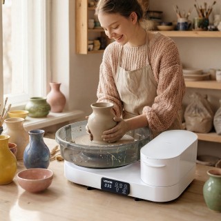 VEVOR Ηλεκτρικός Τροχός Κεραμικής 450W με Πεντάλ, 36/28 εκ., 30-300...