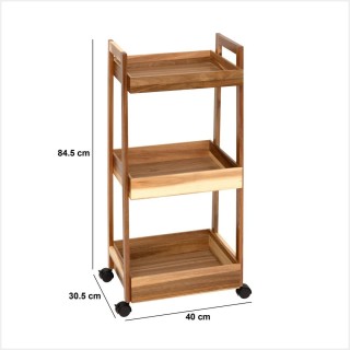 5FIVE Simply smart Τρόλεϊ Κουζίνας 3 Επίπεδων 40 x 30.5 x 84.5 cm α... 5FIVE Simply smart Τρόλεϊ Κουζίνας 3 Επίπεδων 40 x 30.5 x 84.5 cm α...