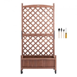 VEVOR 2ΤΜΧ Υπερυψωμένο Παρτέρι με Πέργκολα, 60x13x61.4 Ξύλινο Πλαίσ... VEVOR 2ΤΜΧ Υπερυψωμένο Παρτέρι με Πέργκολα, 60x13x61.4 Ξύλινο Πλαίσ...