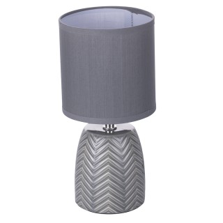 Galileo Λάμπα επιτραπέζια με κεραμική βάση και υφασμάτινο καπέλο 40...