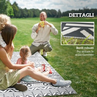 Outsunny Αναστρέψιμο Εξωτερικό Χαλί με Γεωμετρικό Σχέδιο και Συμπερ... Outsunny Αναστρέψιμο Εξωτερικό Χαλί με Γεωμετρικό Σχέδιο και Συμπερ...