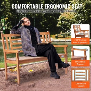 Ξύλινο Παγκάκι Κήπου VEVOR 48 για 318 kg - Εξωτερικού Χώρου  GYZYMZ...