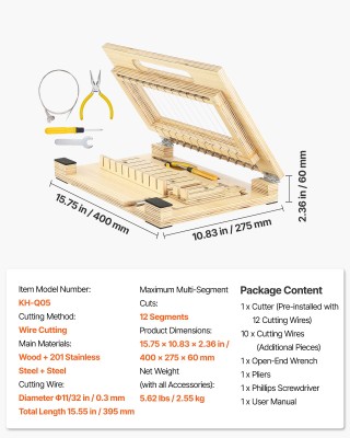 VEVOR Πολυλειτουργικός Κόφτης Σαπουνιού 2-σε-1, 15.75 x 10.83 x 2.3...