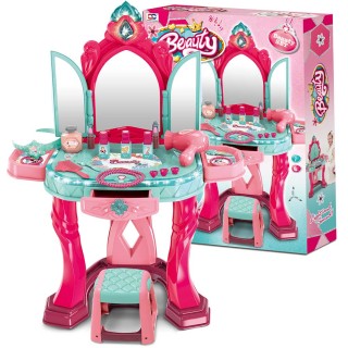 BAKAJI Καθρέφτης Μακιγιάζ Σαλόνι Ομορφιάς με Σκαμπό Μουσική Φώτα Σ... BAKAJI Καθρέφτης Μακιγιάζ Σαλόνι Ομορφιάς με Σκαμπό Μουσική Φώτα Σ...