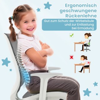 Costway Εργονομική Παιδική Καρέκλα Γραφείου με Ρυθμιζόμενο Ύψος και...