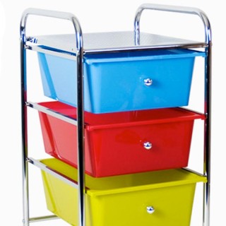 BAKAJI Πολυλειτουργικό Μεταλλικό Τρόλεϊ με 3 Πλαστικά Συρτάρια 33 ... BAKAJI Πολυλειτουργικό Μεταλλικό Τρόλεϊ με 3 Πλαστικά Συρτάρια 33 ...