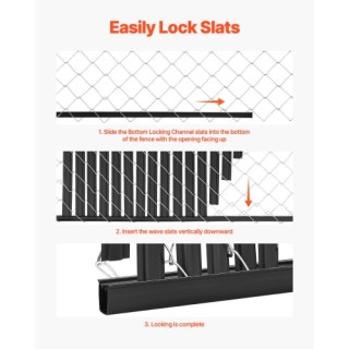 VEVOR Πλαστικά Πτερύγια Απορρήτου για Φράχτη 6 SBDYYSBTSBDYZAVL6V0