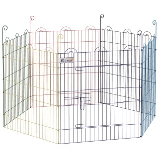 PawHut 6-Panel Metal Dog Gate με κούμπωμα, Ø120x60 cm, Πολύχρωμο D0... PawHut 6-Panel Metal Dog Gate με κούμπωμα, Ø120x60 cm, Πολύχρωμο D0...