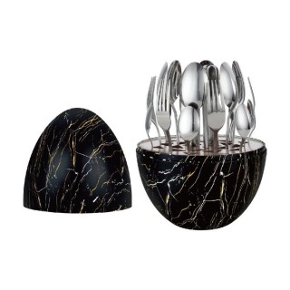 Rosa Bella Σετ μαχαιροπήρουνων 24 τεμαχίων από ανοξείδωτο ατσάλι σε...