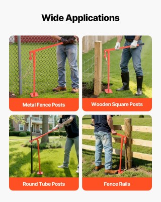 VEVOR Βαρύ Καθήκοντας Εργαλείο Αφαίρεσης Στύλων, Μέγιστο Φορτίο 300...