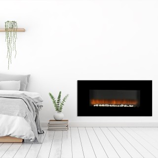 Ηλεκτρικό Τζάκι με Εφέ Φωτιάς με Τηλεχειριστήριο 12 x 48 x 105,5 cm... Ηλεκτρικό Τζάκι με Εφέ Φωτιάς με Τηλεχειριστήριο 12 x 48 x 105,5 cm...