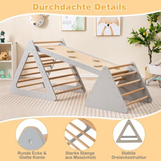 Costway 3 σε 1 Σετ Αναρρίχησης για Παιδιά από Ξύλο με Διπλής Όψης ... Costway 3 σε 1 Σετ Αναρρίχησης για Παιδιά από Ξύλο με Διπλής Όψης ...