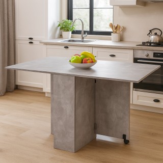 BAKAJI Τραπέζι Φαγητού Εξοικονόμησης Χώρου Πτυσσόμενο Γραφείο με Ρό...