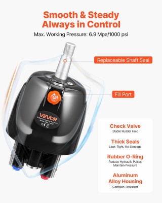 VEVOR Σετ Υδραυλικού Τιμονιού Marine 150 HP για Σκάφη YYZXXTTJ150HI... VEVOR Σετ Υδραυλικού Τιμονιού Marine 150 HP για Σκάφη YYZXXTTJ150HI...