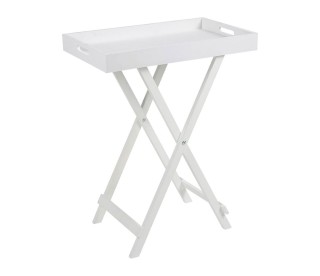 Ostaria Λευκό Πτυσσόμενο Τραπέζι Με Επιφάνεια Κουτί Χρώματος 49x30x...