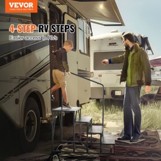 VEVOR Σκαλοπάτια RV 4 Σκαλοπάτια με Χειρολαβή Αντιολισθητικά FCBTGD... VEVOR Σκαλοπάτια RV 4 Σκαλοπάτια με Χειρολαβή Αντιολισθητικά FCBTGD...