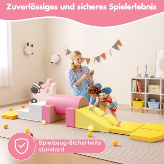 Costway Αφρώδες Σετ Αναρρίχησης για Μικρά Παιδιά με Μαλακά Στοιχεία...