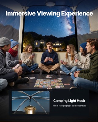 VEVOR Κινητό Διαφανές Σκηνικό Σαφής Θόλος 3.36 x 3.05 μ – Πανοραμικ... VEVOR Κινητό Διαφανές Σκηνικό Σαφής Θόλος 3.36 x 3.05 μ – Πανοραμικ...