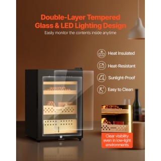 VEVOR Ηλεκτρικός Υγραντήρας 60L με Συμπιεστή, Ξύλο Κέδρου & Έλεγχο ...