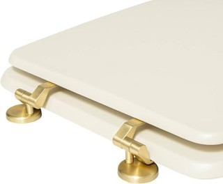 Ξύλινο Καπάκι Τουαλέτας Duo 36 x 47,2 x 4,5cm Ivory White 200165... Ξύλινο Καπάκι Τουαλέτας Duo 36 x 47,2 x 4,5cm Ivory White 200165...