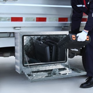 Κουτί Αποθήκευσης VEVOR 24×14×16 Αλουμινίου με Κλειδαριά για Φορτηγ... Κουτί Αποθήκευσης VEVOR 24×14×16 Αλουμινίου με Κλειδαριά για Φορτηγ...