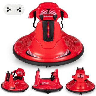 Costway  Παιδικό Αυτοκινητάκι Συγκρουόμενο 6V με LED Φώτα, Μουσική ...