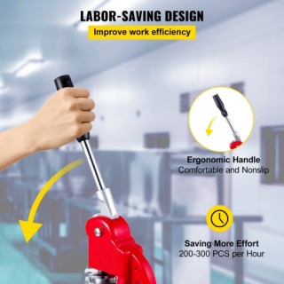 Μηχανή Κατασκευής Κουμπιών VEVOR 44mm με 1000 Κουμπιά  XZJ44MM1000K...