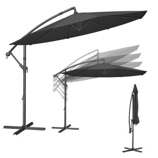 SONGMICS Κρεμαστή Ομπρέλα Κήπου 3m με Βάση, Γκρι , φ300×245cm GPU1... SONGMICS Κρεμαστή Ομπρέλα Κήπου 3m με Βάση, Γκρι , φ300×245cm GPU1...