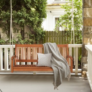 Costway Ευκάλυπτος Κούνια με Ανθεκτικά Σχοινιά 126x62x60 εκ. HZ10109 Costway Ευκάλυπτος Κούνια με Ανθεκτικά Σχοινιά 126x62x60 εκ. HZ10109