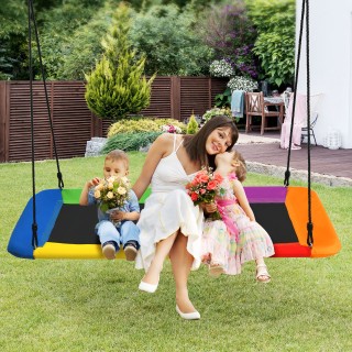 Costway  Παιδική Κούνια Δέντρου με Ρυθμιζόμενο Ύψος και Ανθεκτικό Μ...