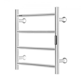 Θερμαινόμενη Κρεμάστρα Πετσετών 4-Bar Τοίχου Ασημί 500 x 500 x 102 ...