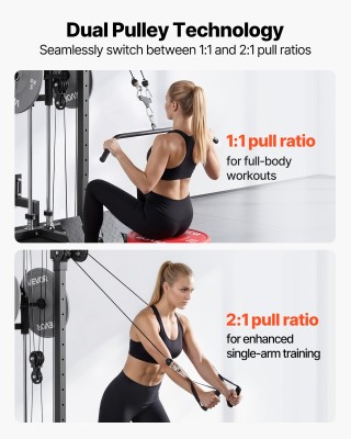 VEVOR Μηχάνημα Έλξεων LAT, Ρυθμιζόμενο Home Gym με Μονόχειρη Άσκηση... VEVOR Μηχάνημα Έλξεων LAT, Ρυθμιζόμενο Home Gym με Μονόχειρη Άσκηση...