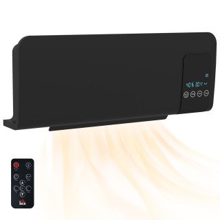 HOMCOM ταλαντευόμενος ανεμιστήρας τοίχου με τηλεχειριστήριο, χρονοδ...