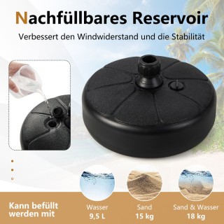 Costway Γεμιστή Βάση Ομπρέλας HDPE για Σταθερότητα και Αντοχή - Ιδ... Costway Γεμιστή Βάση Ομπρέλας HDPE για Σταθερότητα και Αντοχή - Ιδ...