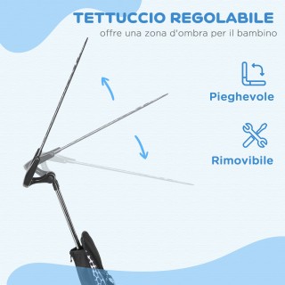 HOMCOM Τρίκυκλο για Παιδιά με Μανιβέλα Οδήγησης, Τέντα, Μπάρα Ασφαλ... HOMCOM Τρίκυκλο για Παιδιά με Μανιβέλα Οδήγησης, Τέντα, Μπάρα Ασφαλ...