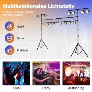 Costway  Επαγγελματικός Φωτιστικός Στάντ με Ρυθμιζόμενο Ύψος και 32...