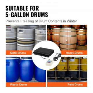 VEVOR Θερμαντήρας Μεταλλικού Δοχείου 5 Γαλ 250W με Θερμοστάτη  TJRT...