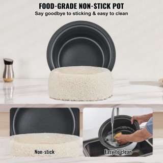 Επαγγελματική Ρυζομάγειρα VEVOR 50 Φλιτζάνια 10L 24Ω Ζεστό για Εστι...