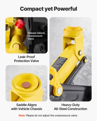 VEVOR Ανυψωτικό Δαπέδου Χαμηλού Προφίλ, 1.5 Τόνων, με Γρήγορη Αντλί...