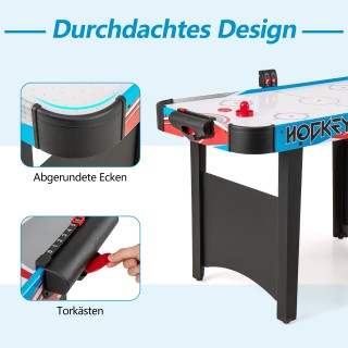 Costway Ηλεκτρικό Τραπέζι Air Hockey με LED Οθόνη 130 x 61 x 76 cm ...