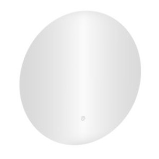 ModernHome Στρογγυλός επιτοίχιος καθρέφτης μπάνιου LED 80 εκ. με 3 ...